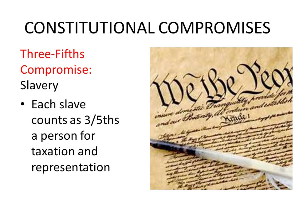 Three major compromises constitution